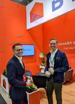 Joakim og Adrian på Byggfakta sin stand