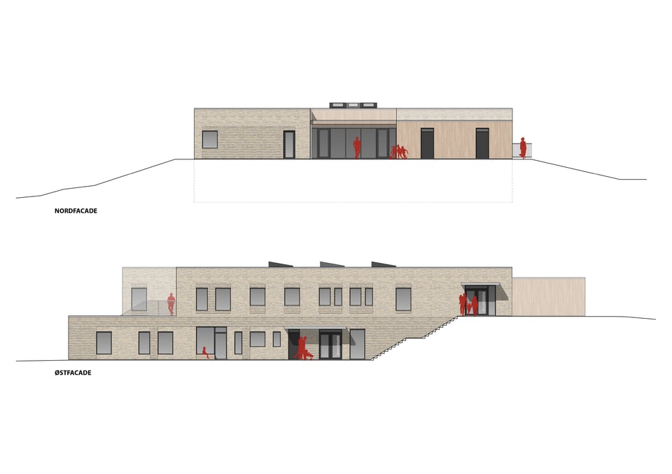 Thrigesvej-nord- og østfacade