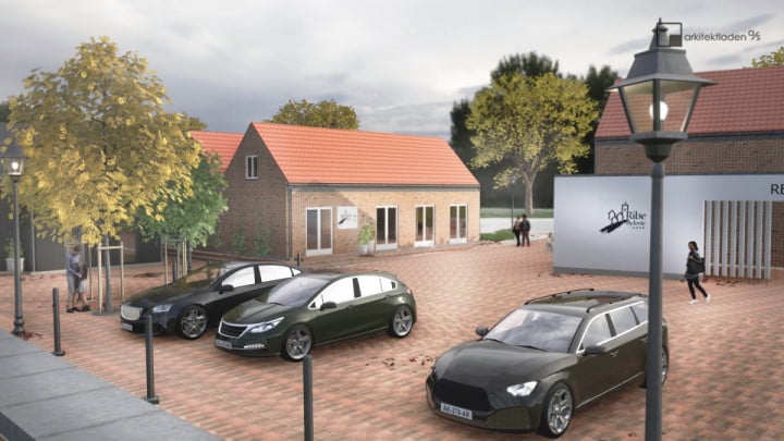 De nye bygninger er tegnet af det lokale arkitektfirma Arkitektladen A/S