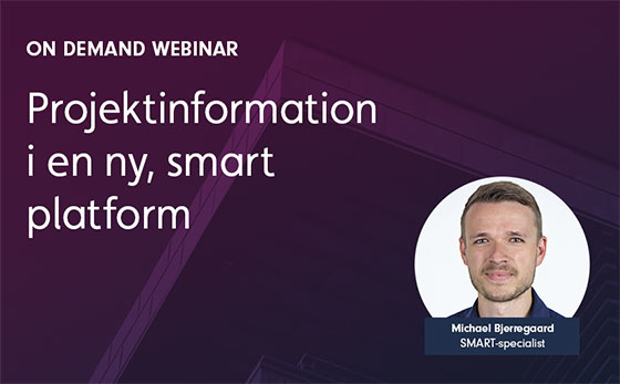Webinar: Projektinformation i en ny SMART platform