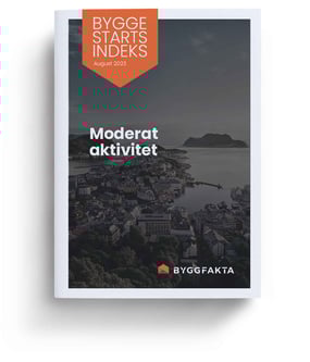 Forside for Byggestartsindeksen for august 2023