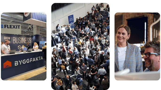 Byggfaktas messestand på Bygg Reis Deg.