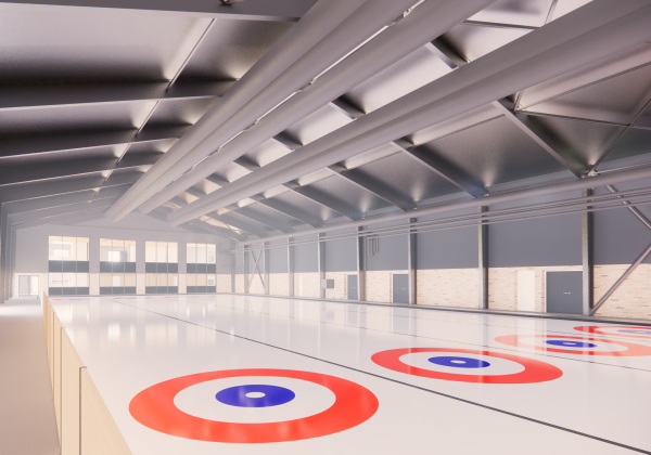 Ny curlinghal nærmer sig første spadestik